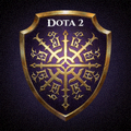 DOTA 2游戏Logo - 经典的盾牌形状与神秘符文图案