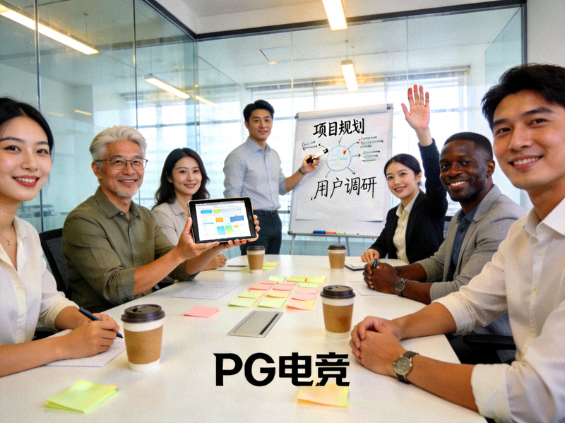 PG电竞多元化团队成员在明亮的会议室中进行头脑风暴讨论项目