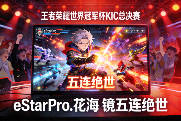 王者荣耀世界冠军杯KIC总决赛 - eStarPro战队花海使用镜打出五连绝世